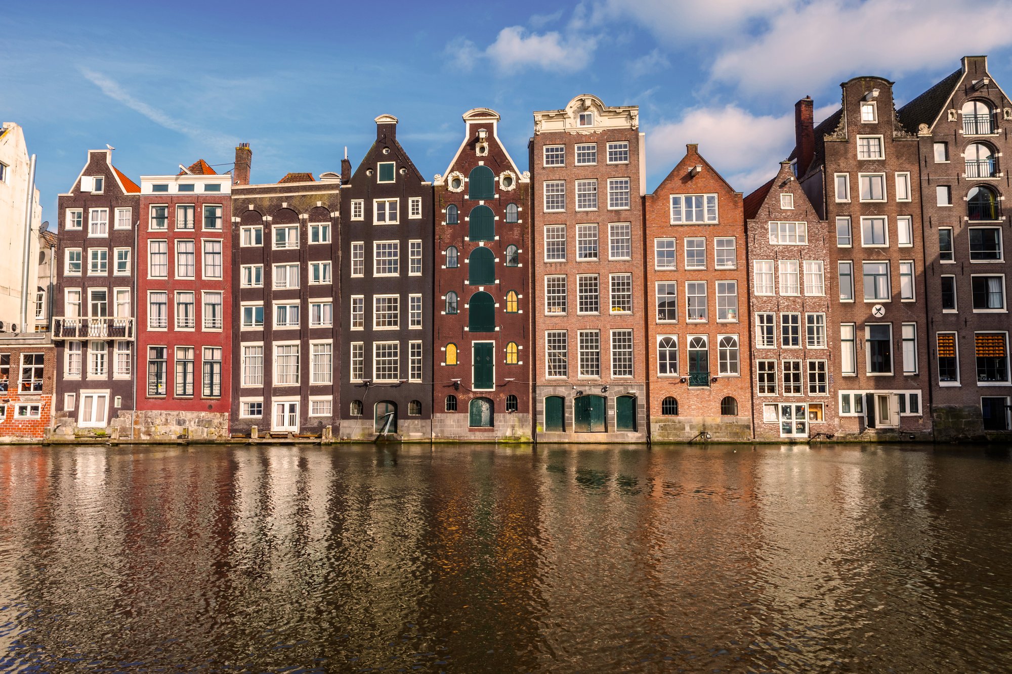 A canalside in Amsterdam A canalside in Amsterdam